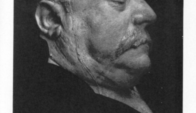 Máscara mortuoria del escritor francés Gustave Falubert.