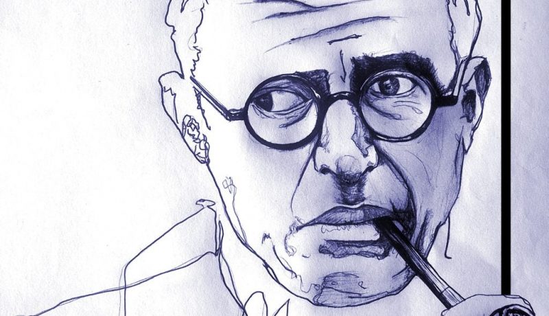 sartre dibujo
