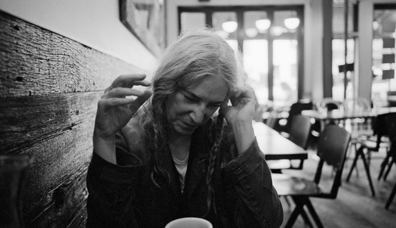 Patti Smith at her local coffee shop in SoHo, Sept. 11, 2019. (Andre D. Wagner/The New York Times)