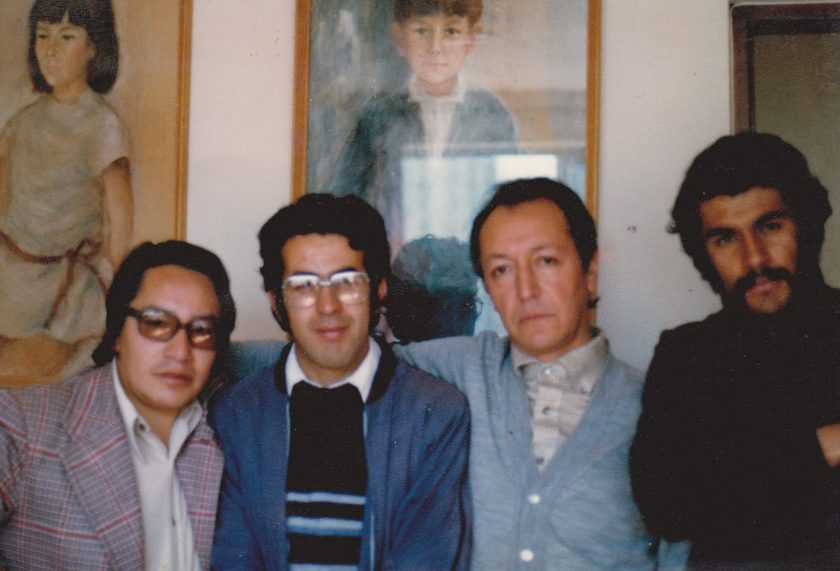 F ÚNICA de izq a derecha 1980-Jaime Nisttahuz, René Bascopé, Marcelo Quiroga Santa Cruz y Ángel Bascopé