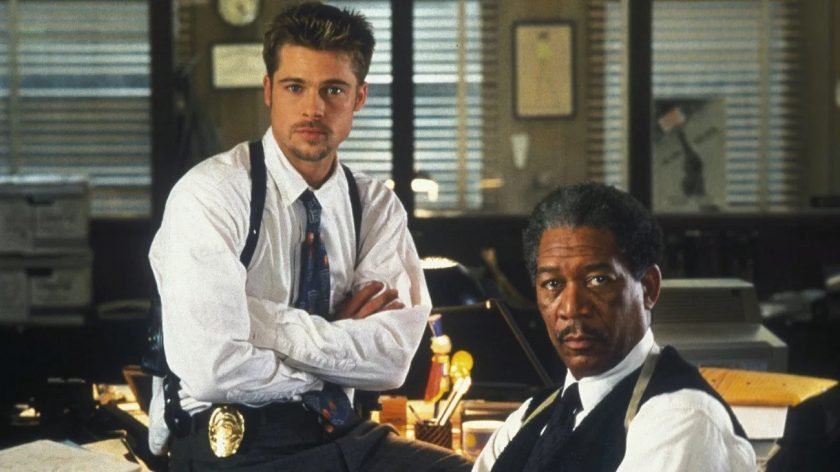 Bradd Pitt y Morgan Freeman protagonizaron la película dirigida por David Fincher. //INTERNET