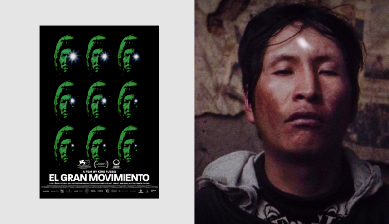 Afiche promocional y un fotograma de la película del director Kiro Russo. //SOCAVÓN