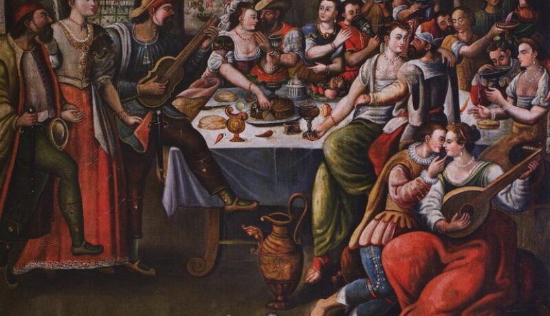 Crapula y lascivia - pintura