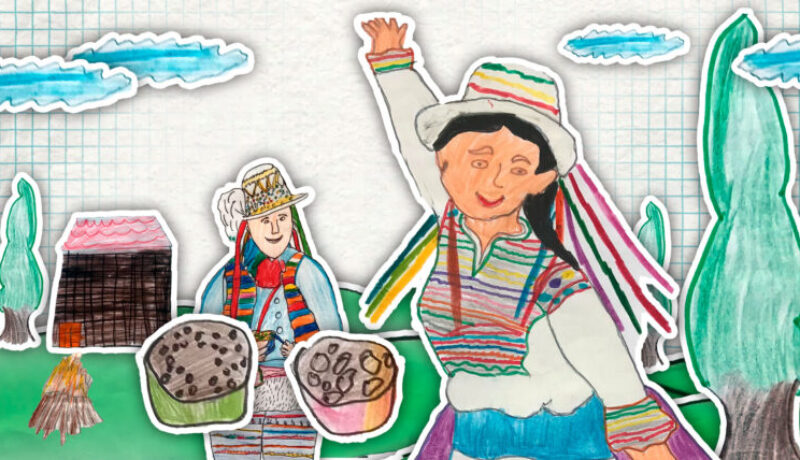 Raqaypampa reportaje dibujo