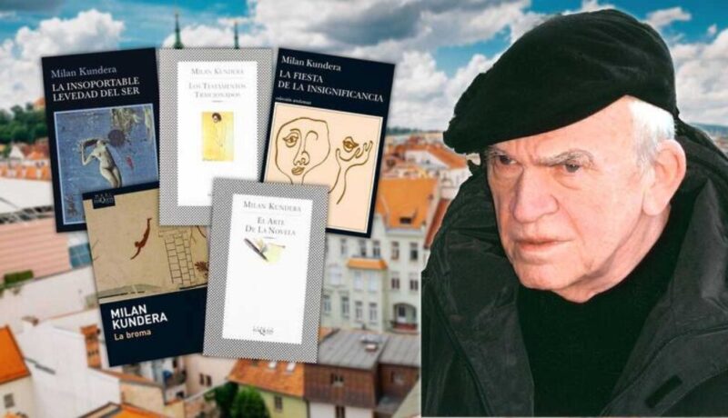 Milan Kundera y libros