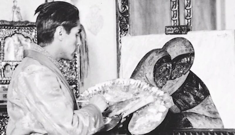 Cecilio Guzmán pinta