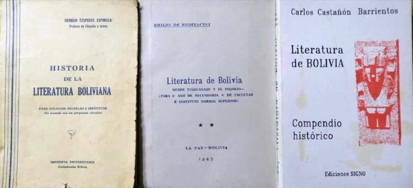 Libros historia literatura boliviana