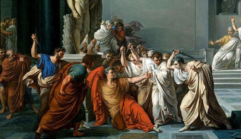 Bruto_Asesinato-de-Julio-Cesar pintura