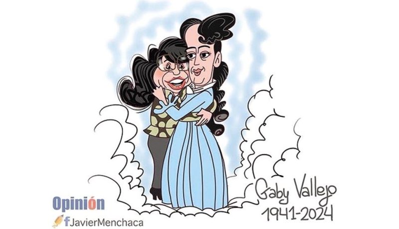 Gaby Vallejo caricatura ancha