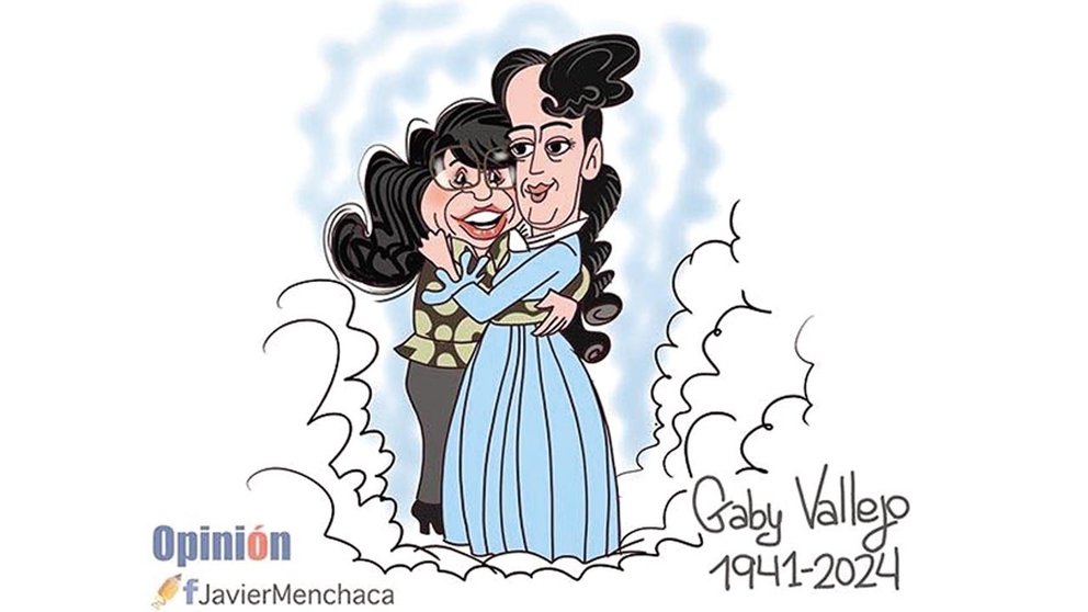 Gaby Vallejo caricatura ancha