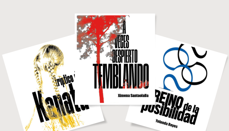 Portadas de los libros publicados por Mantis que se presentarán en la Feria del libro de Cochabamba