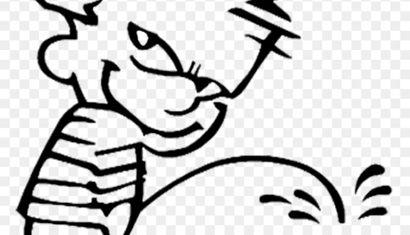 Calvin orinando foto