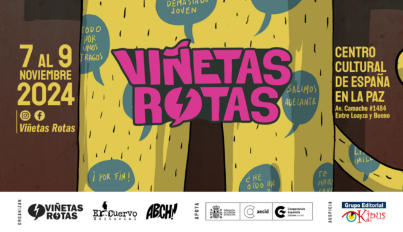 Viñetas Rotas afiche