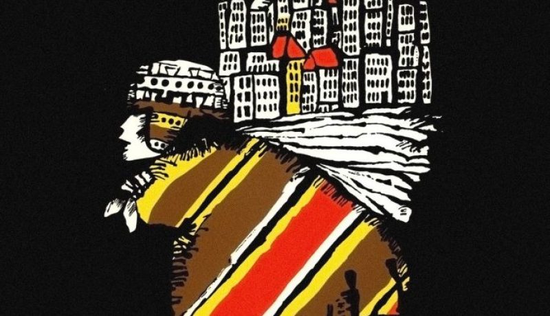 Chuquiago afiche dibujado