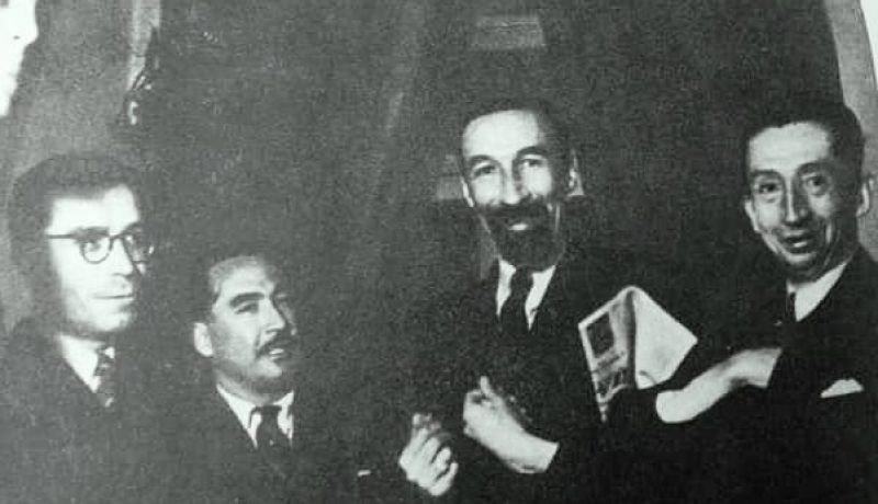 Marof y Estenssoro en una reunión