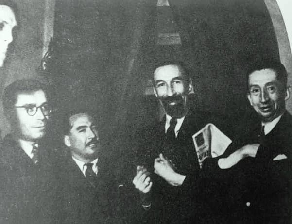 Marof y Estenssoro en una reunión