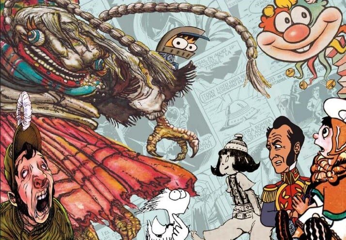 Historieta boliviana dibujo libro