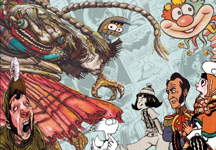 Historieta boliviana dibujo libro